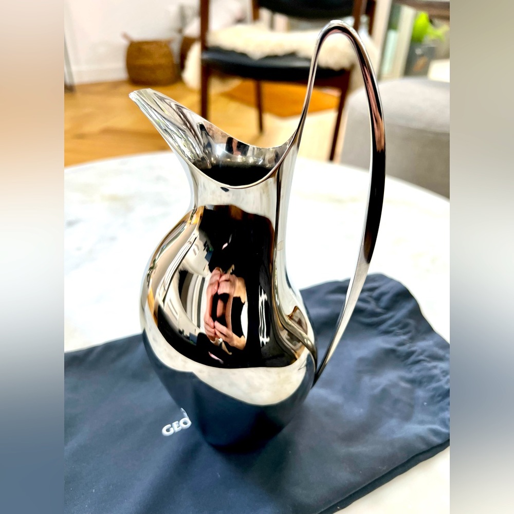 Georg Jensen Koppel Pitcher in Mirrored Polished Stainless Steel